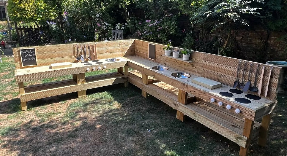 Children’s Extra Large L Shape Mud Kitchen